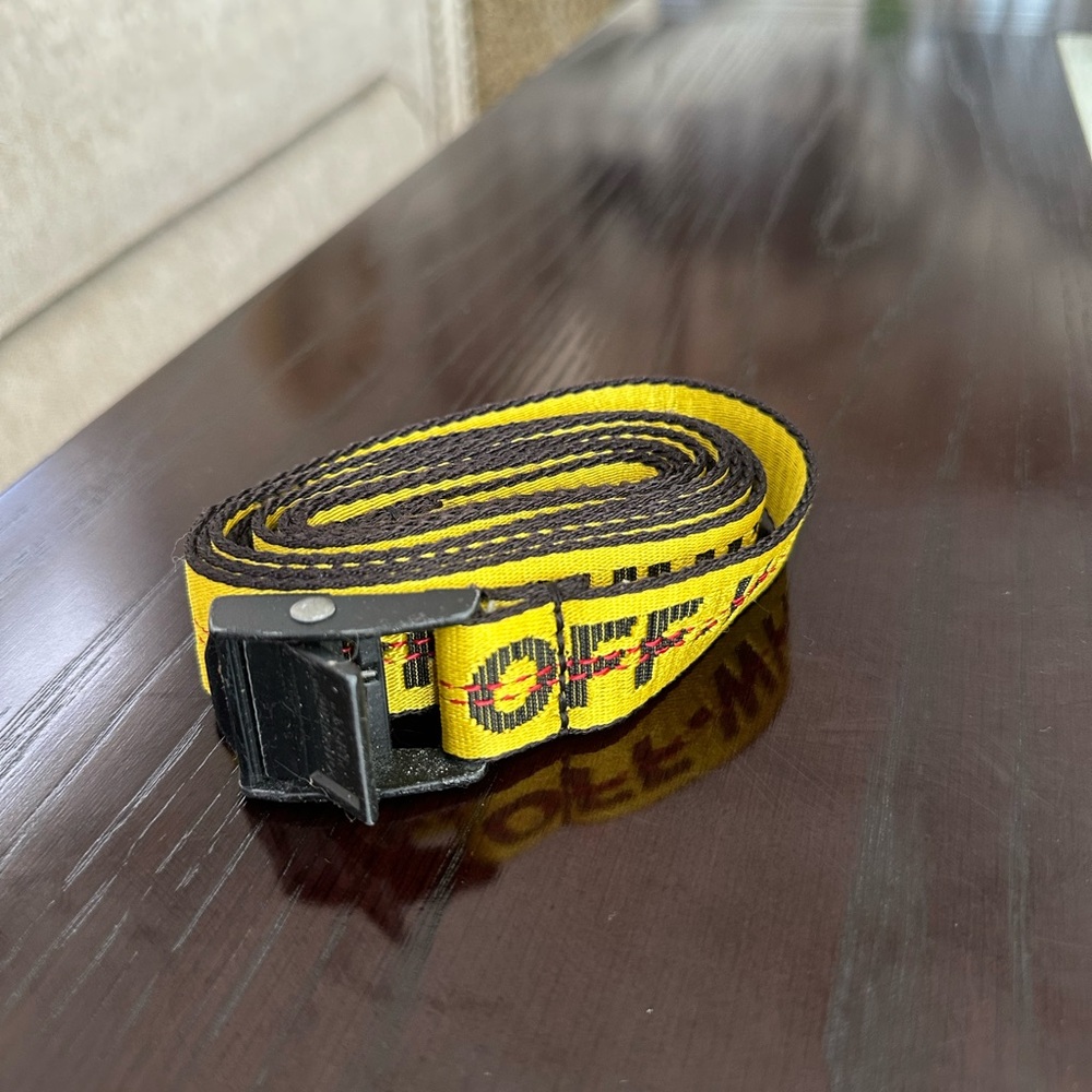 Off-White Yellow and Black utility belt